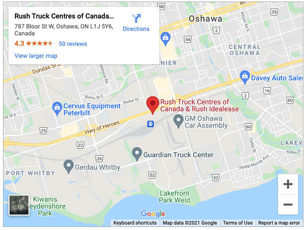 Rush Trucks location map image