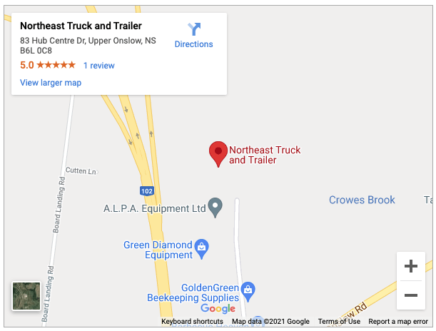 North East location map image