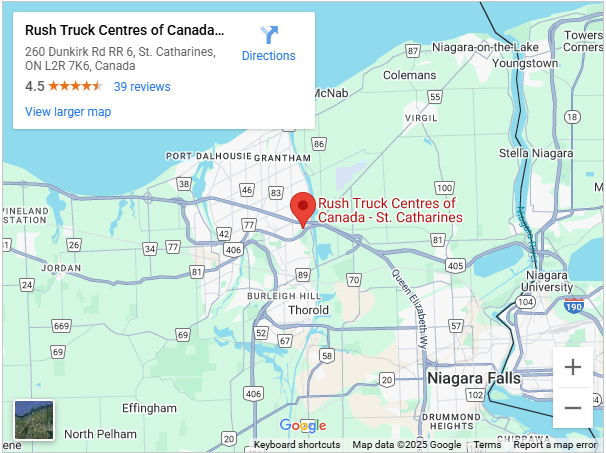 Rush Trucks location map image