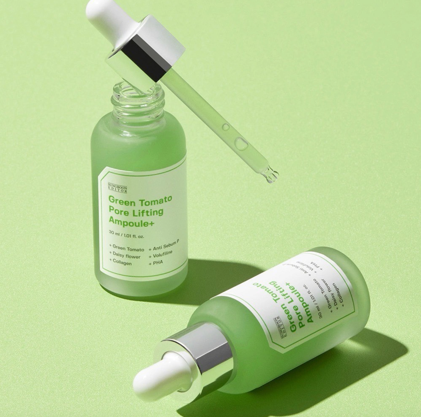 正貨【韓國 Sungboon Editor】綠番茄緊緻毛孔安瓶 30ml＋30ml（1+1組）