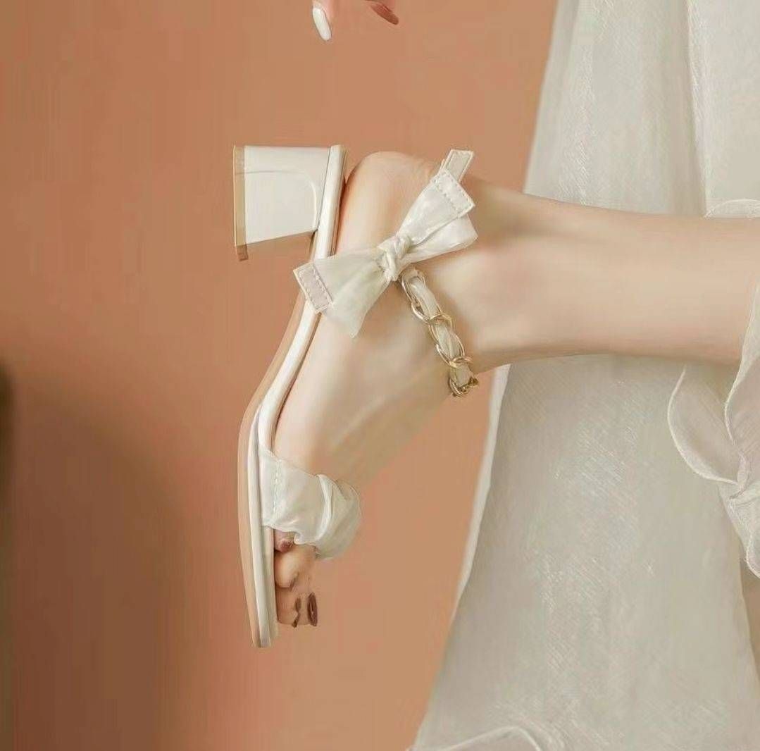 優雅側邊蝴蝶高跟涼鞋｜2026夏季新款仙女風單鞋