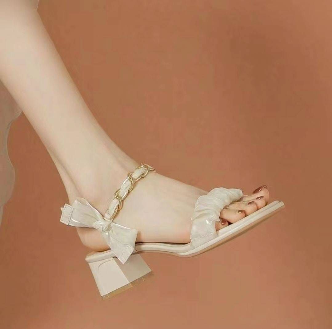 優雅側邊蝴蝶高跟涼鞋｜2026夏季新款仙女風單鞋