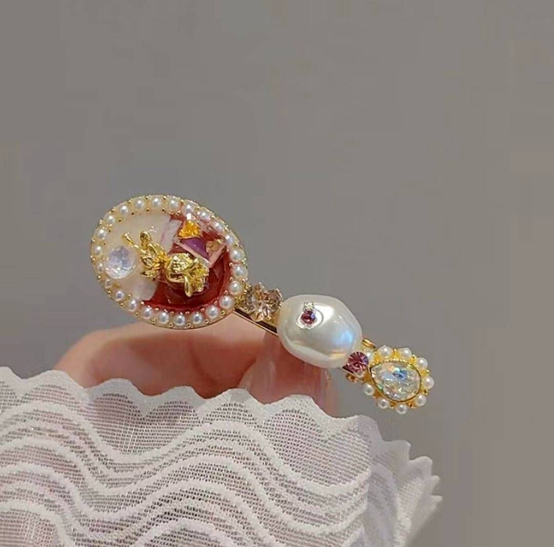 韓國凡爾賽玫瑰髮夾?｜輕奢高級感邊夾／瀏海夾