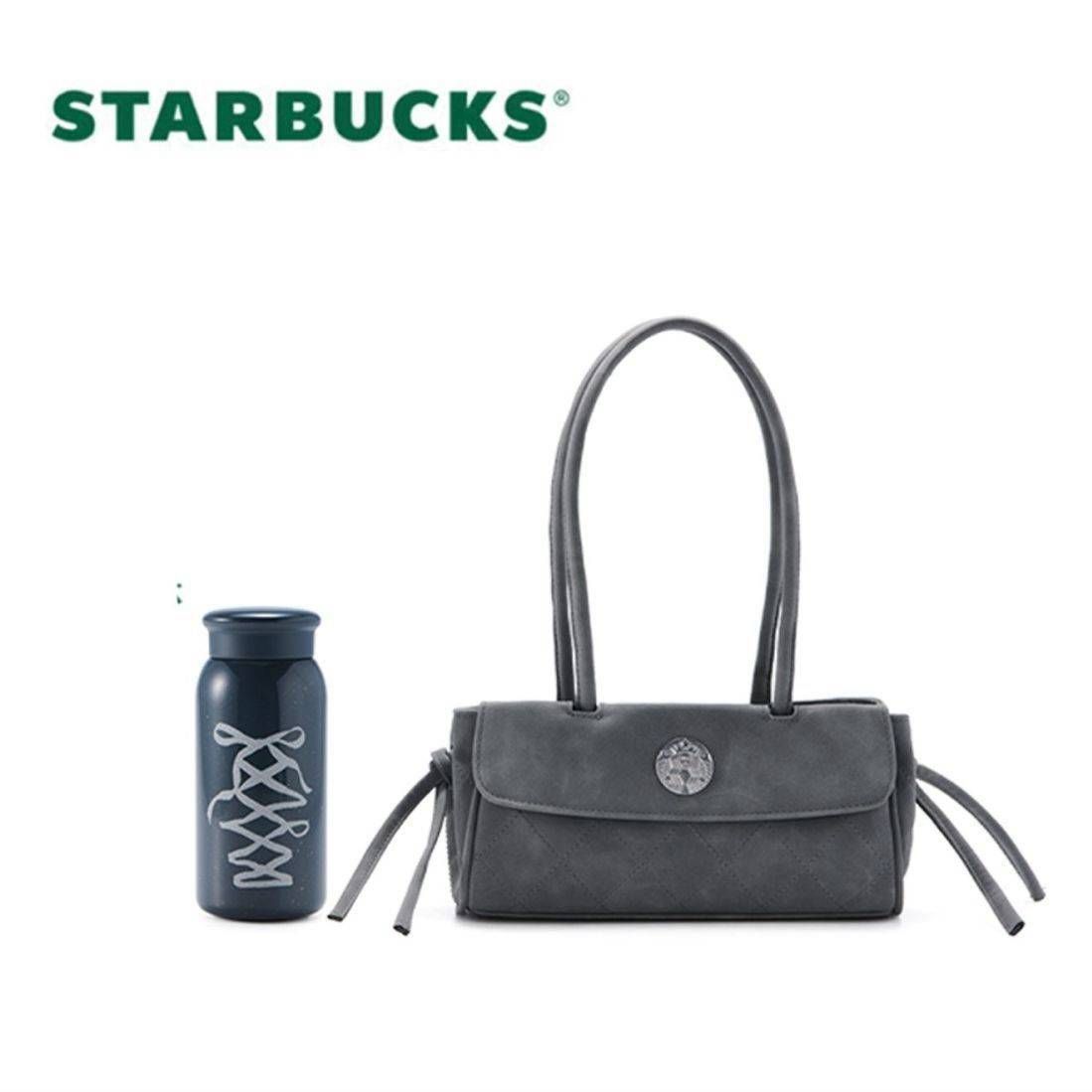 正貨?【STARBUCKS 星巴克】朋克芭蕾系列 閃耀絲帶不鏽鋼杯(附小包)355ml
