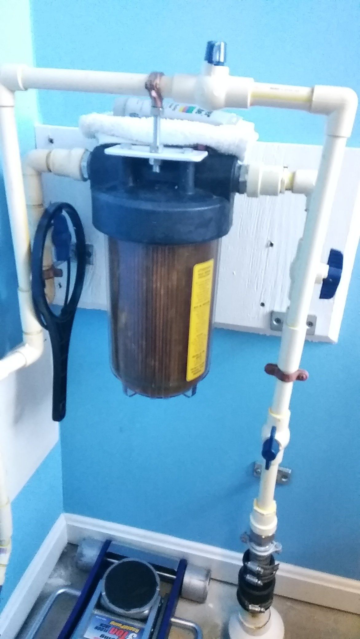 Water Filter Beside Water Heater — Ashton, MD — Uneeda Plumbing Bath Remodeling LLC