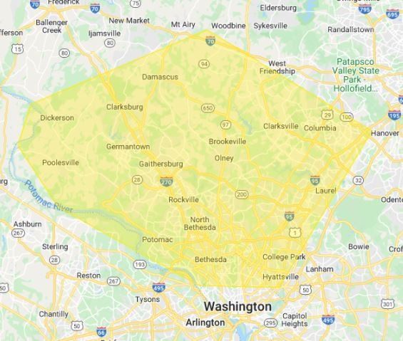 Montgomery County MD. Howard County MD & NW D.C.