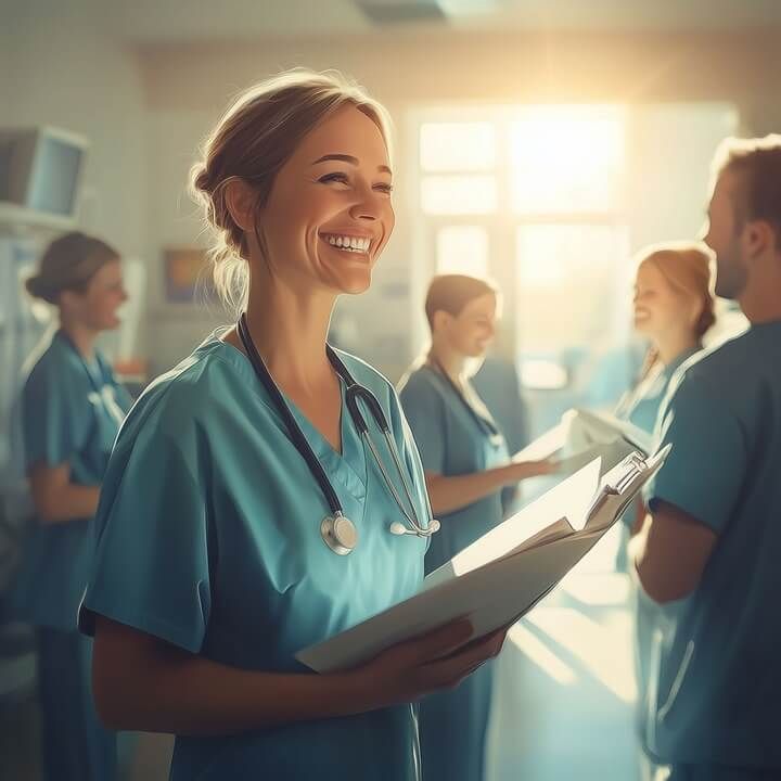 photo de personnels soignants à l'hospital, site de Valérie Fasseaux coach gestion des émotions aux personnels soignants