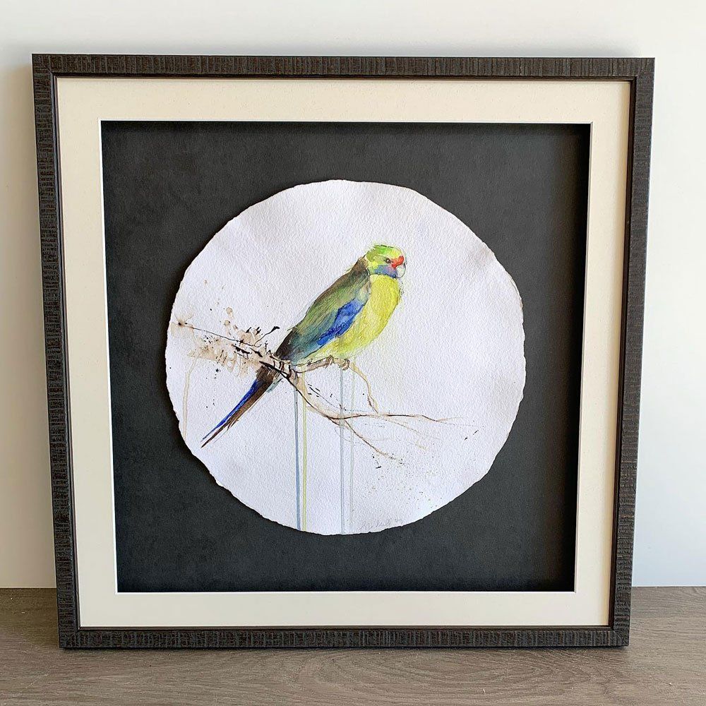 Bird Art Painting — Framing Experts In Central Coast, NSW