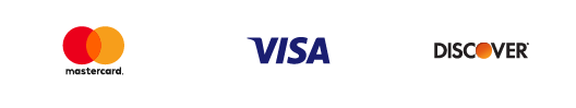 A visa , mastercard , and discover logo on a white background.