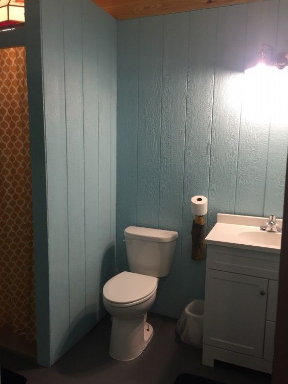 A bathroom with a toilet a sink and a shower