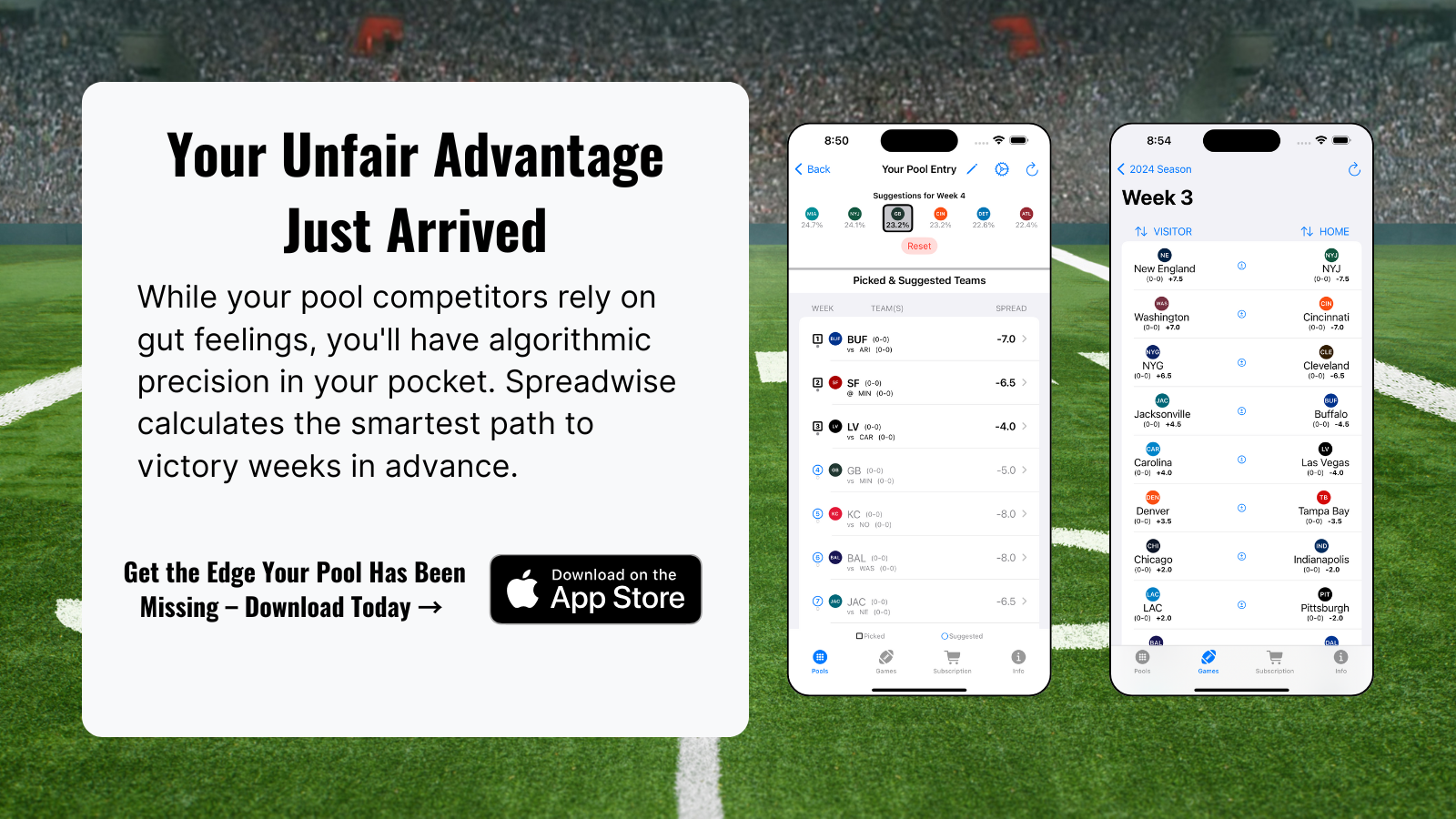 Spreadwise app ad: Text 