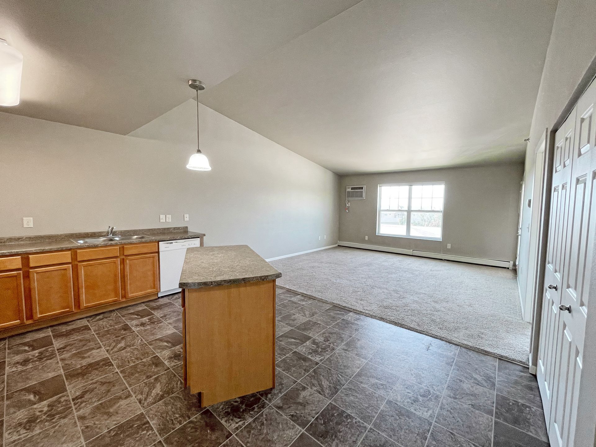 Kitchen Willow Brooke Lodge Apartments at IMM Apartments in Minot North Dakota