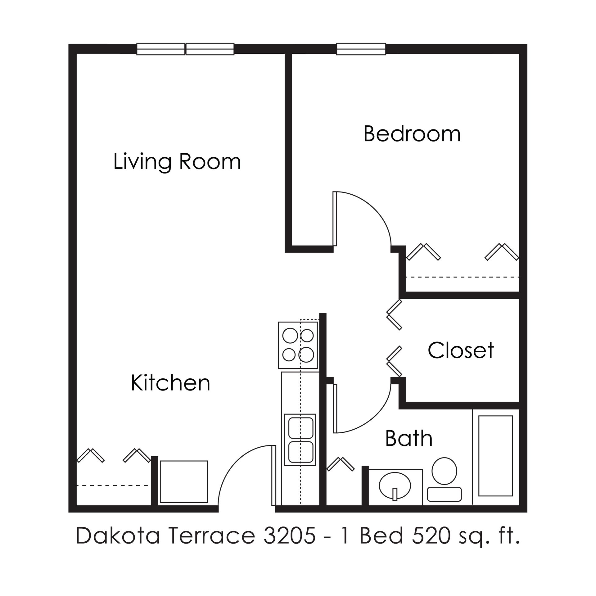 Dakota Terrace Apartments 1 Bed 1 Bath Minot North Dakota Apartments