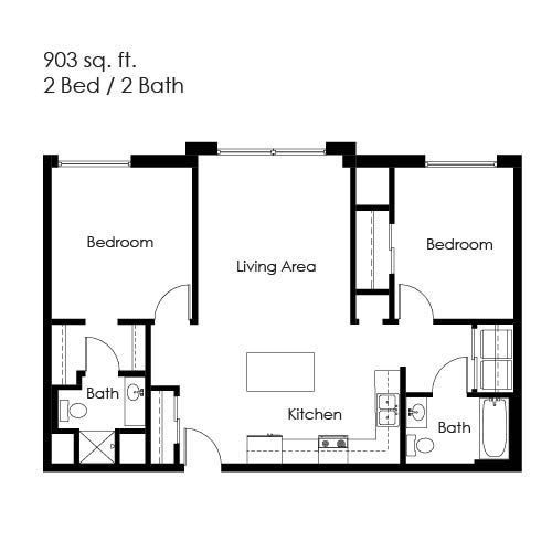 Minot State University Beaver Ridge Plaza Apartments 2 Bed 2 Bath Minot North Dakota Apartments