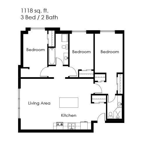 Minot State University Beaver Ridge Plaza Apartments 3 Bed 2 Bath Minot North Dakota Apartments