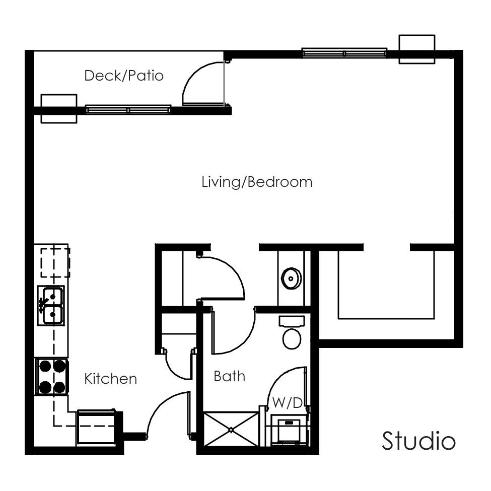 Creekside Apartments Studio 1 Bath Fargo North Dakota Apartment