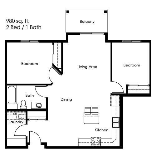 Elk Pointe Apartments 2 Bed 1 Bath Minot North Dakota Apartments