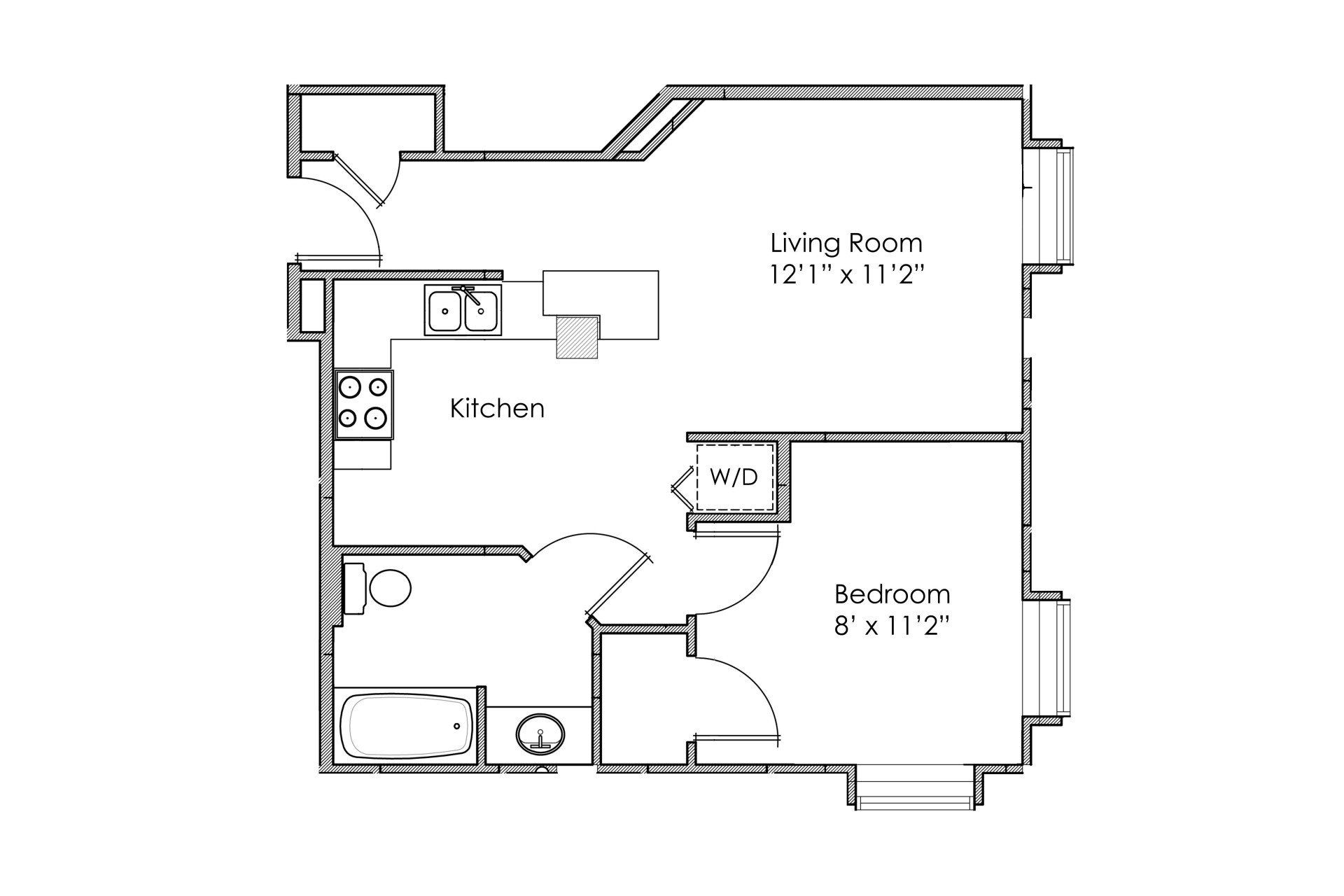 First Avenue Apartments 1 Bed 1 Bath  Minot North Dakota Apartments