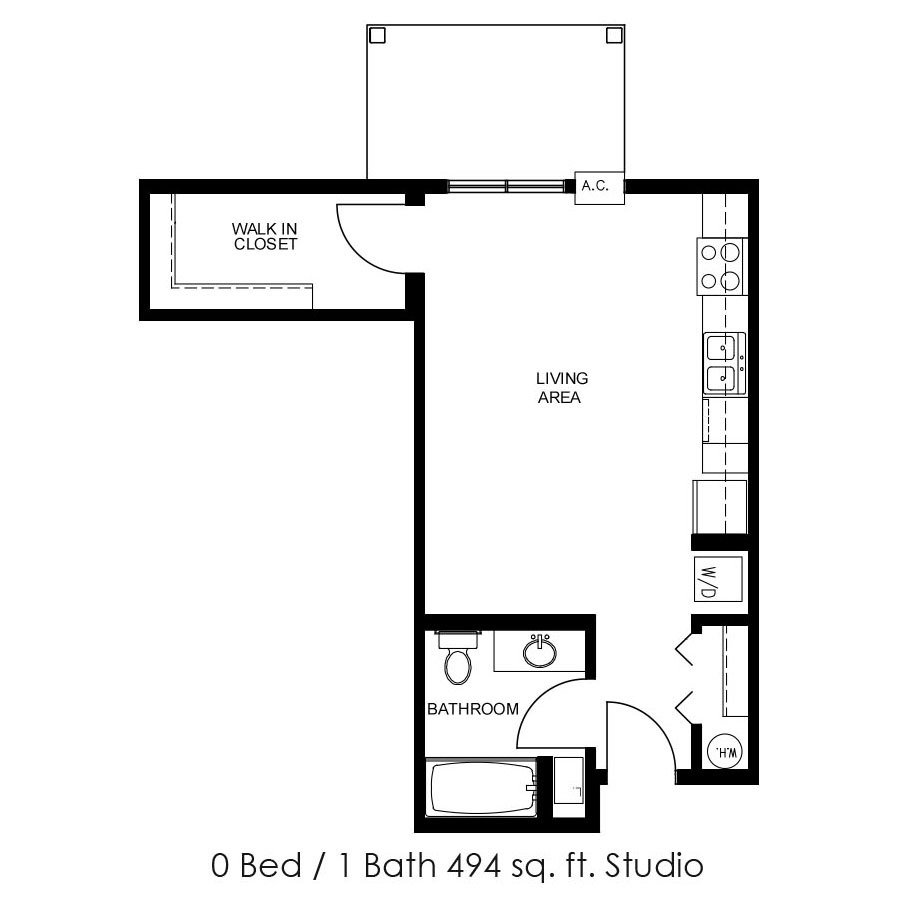 Gateway Apartments Studio 1 Bath Minot North Dakota Apartments