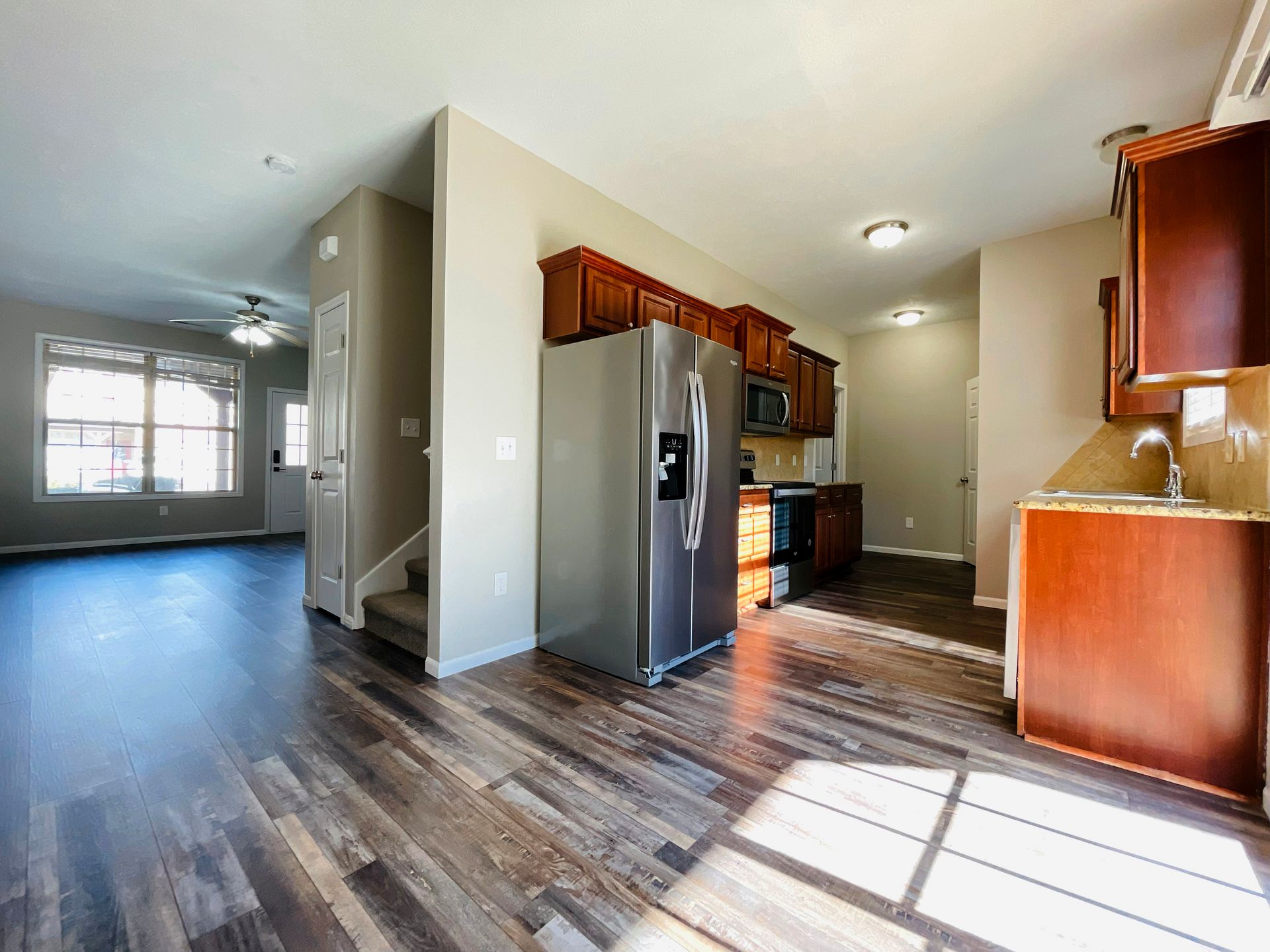 The Woods Townhomes Kitchen and Living Room