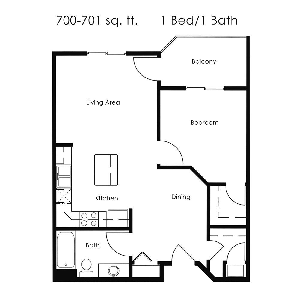 West Ridge 1 Bed 1 Bath