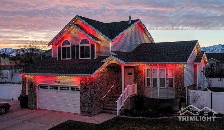 Big House with Colorful Lights — Tallahassee, FL — Tallahassee Trimlight