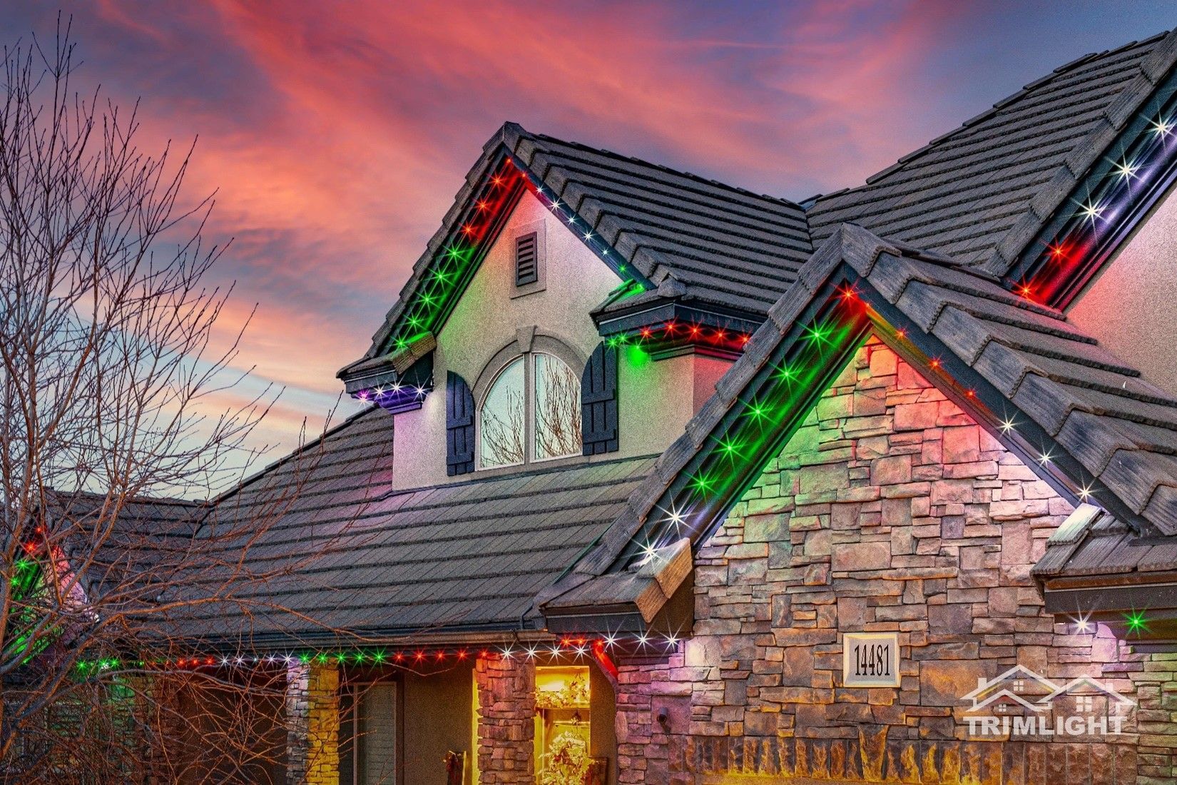 Beautiful House with Lights — Tallahassee, FL — Tallahassee Trimlight