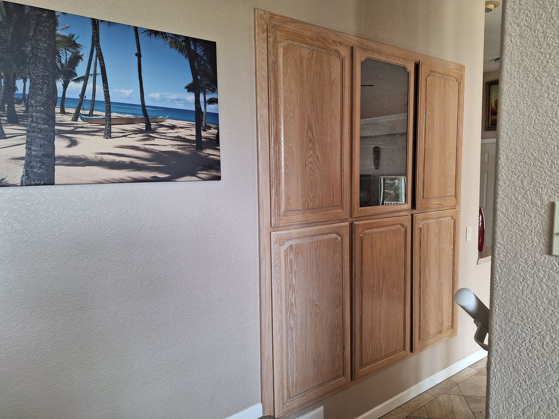 Before Cabinets Painting on Wall