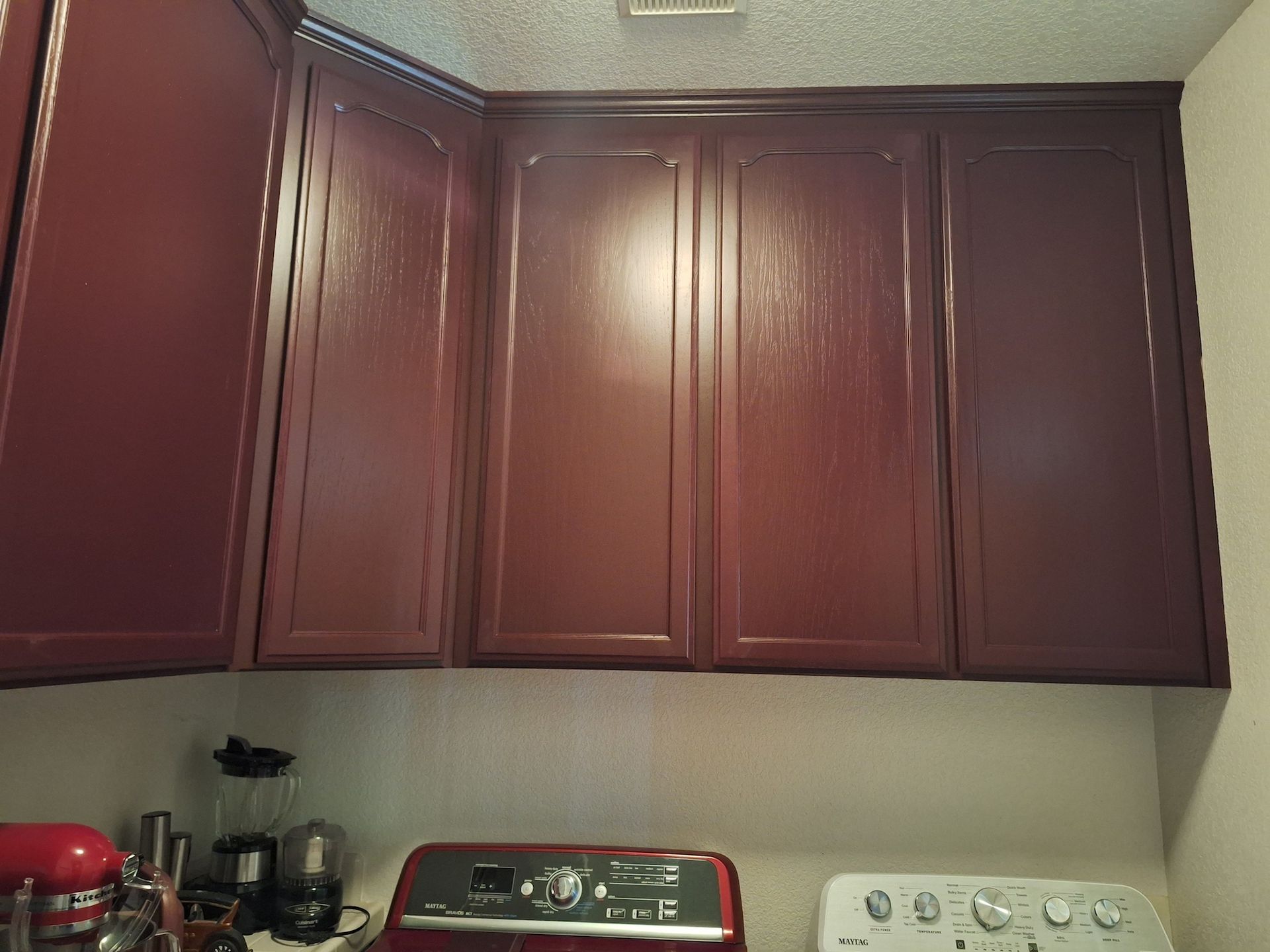 Laundry Room Cabinets Repainted