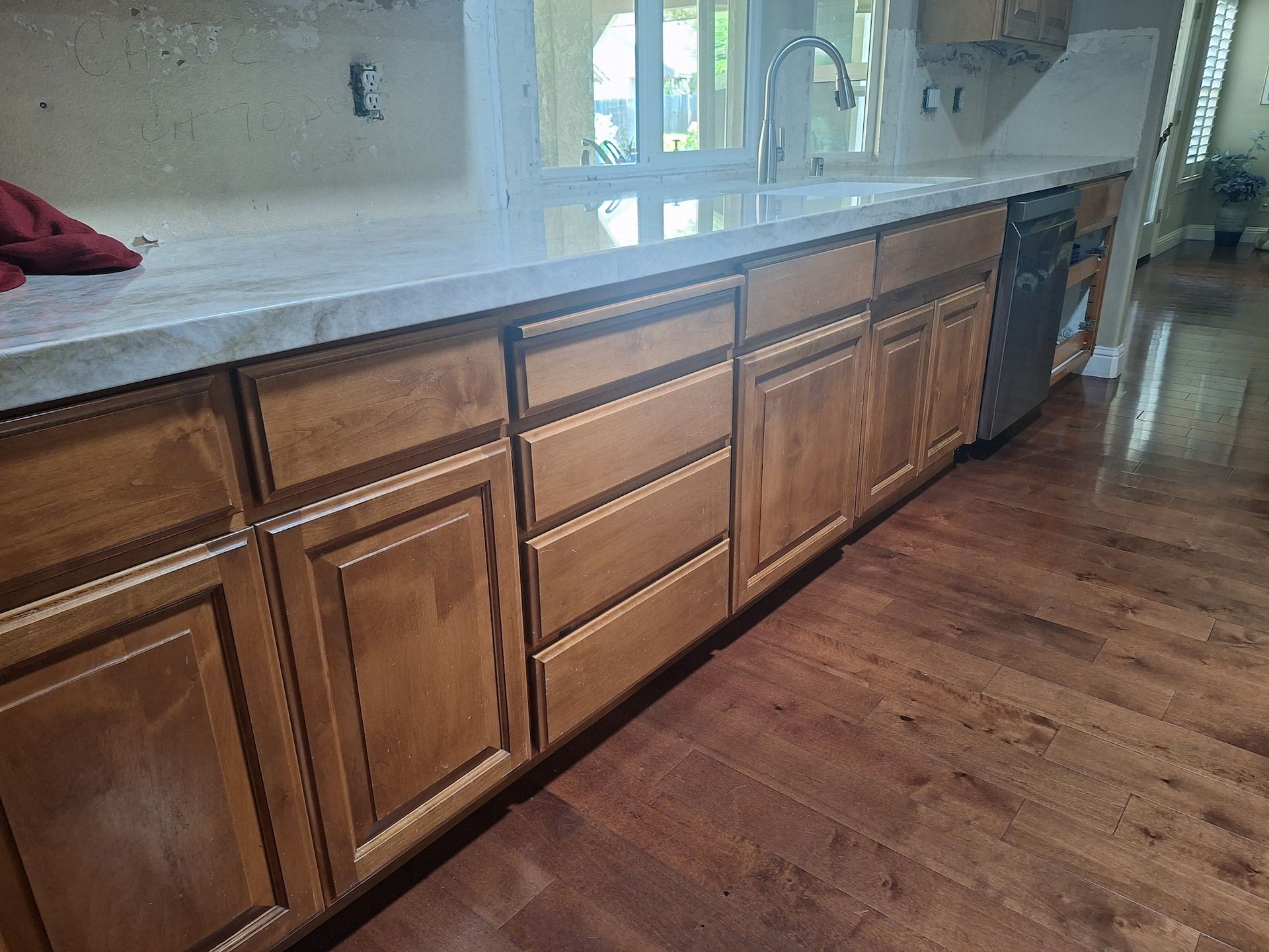 Before Cabinets in Kitchen Sink Area
