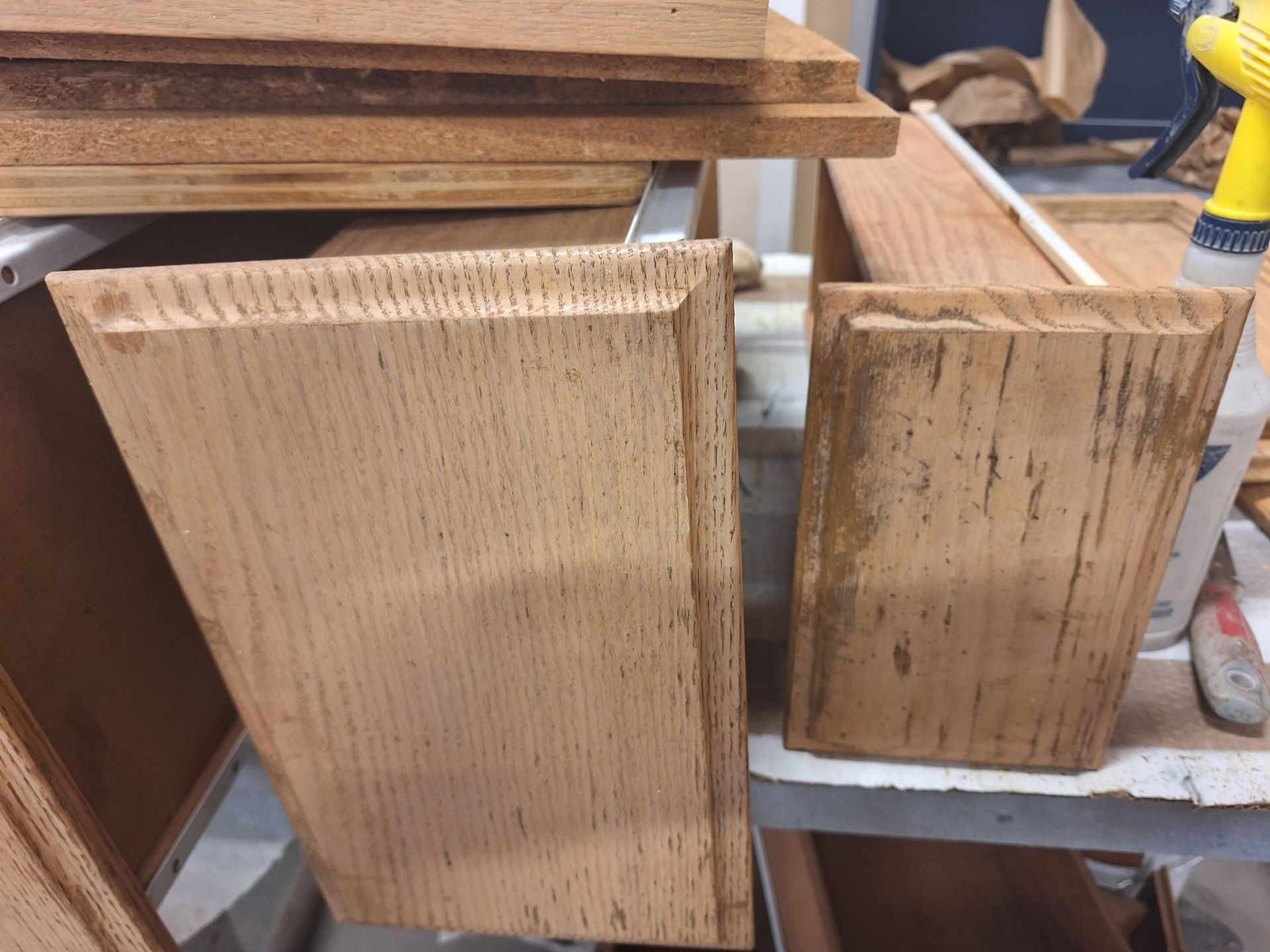 Before Drawers and Cabinets were Painted