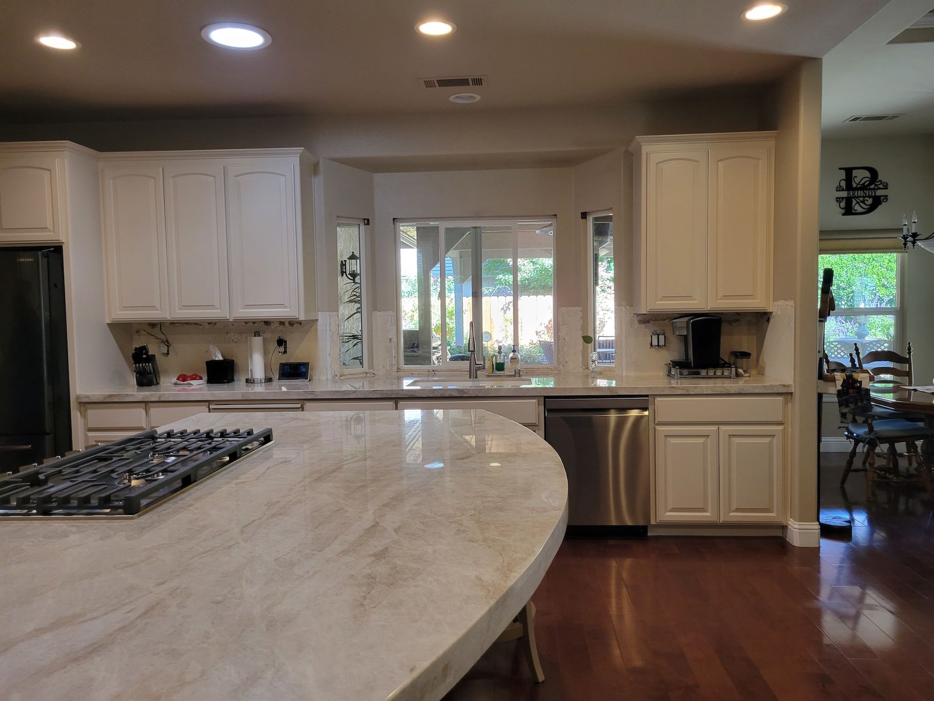 After Cabinet Painting  Kitchen Area