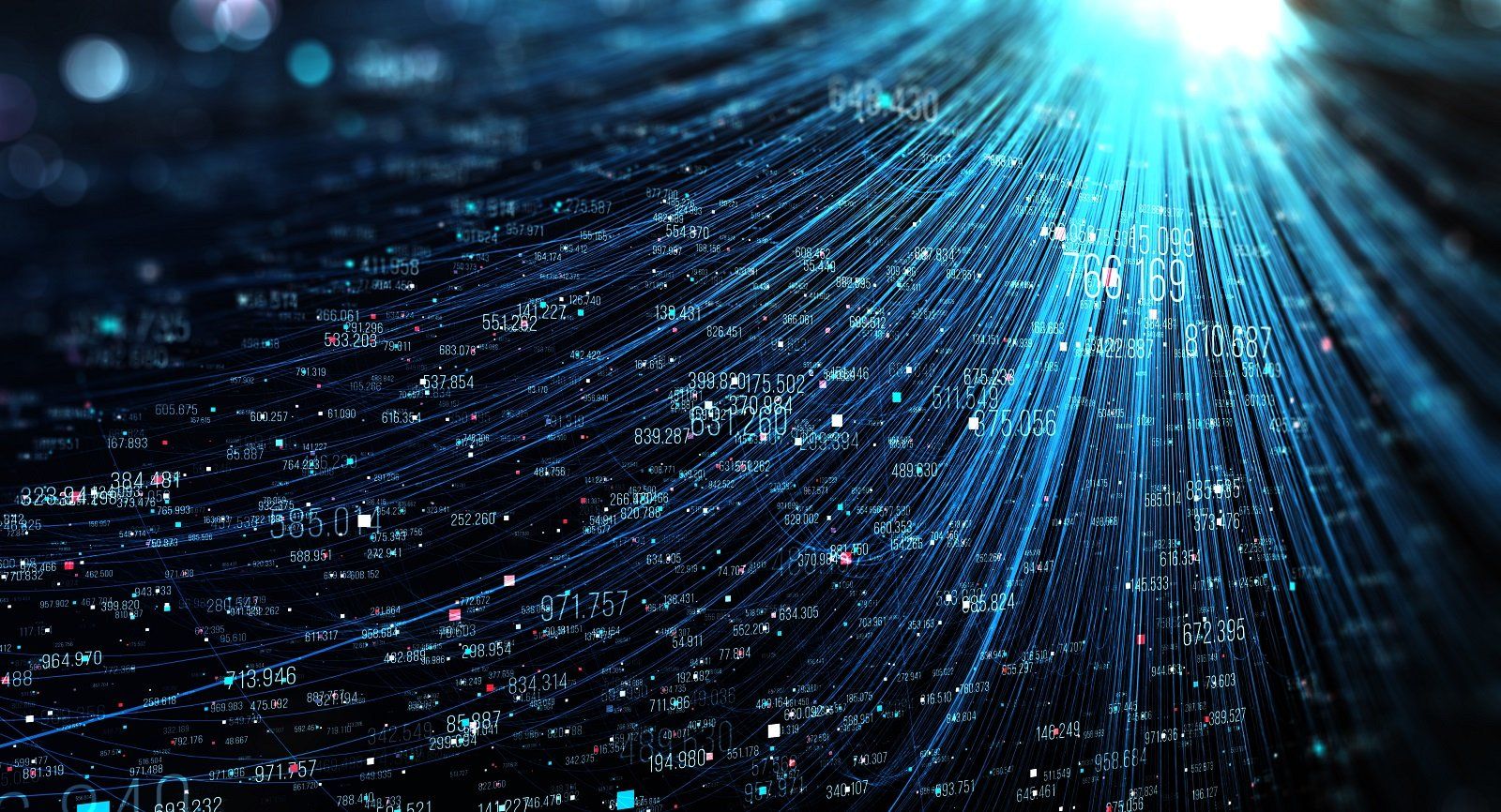 dati digitali con fibra ottica