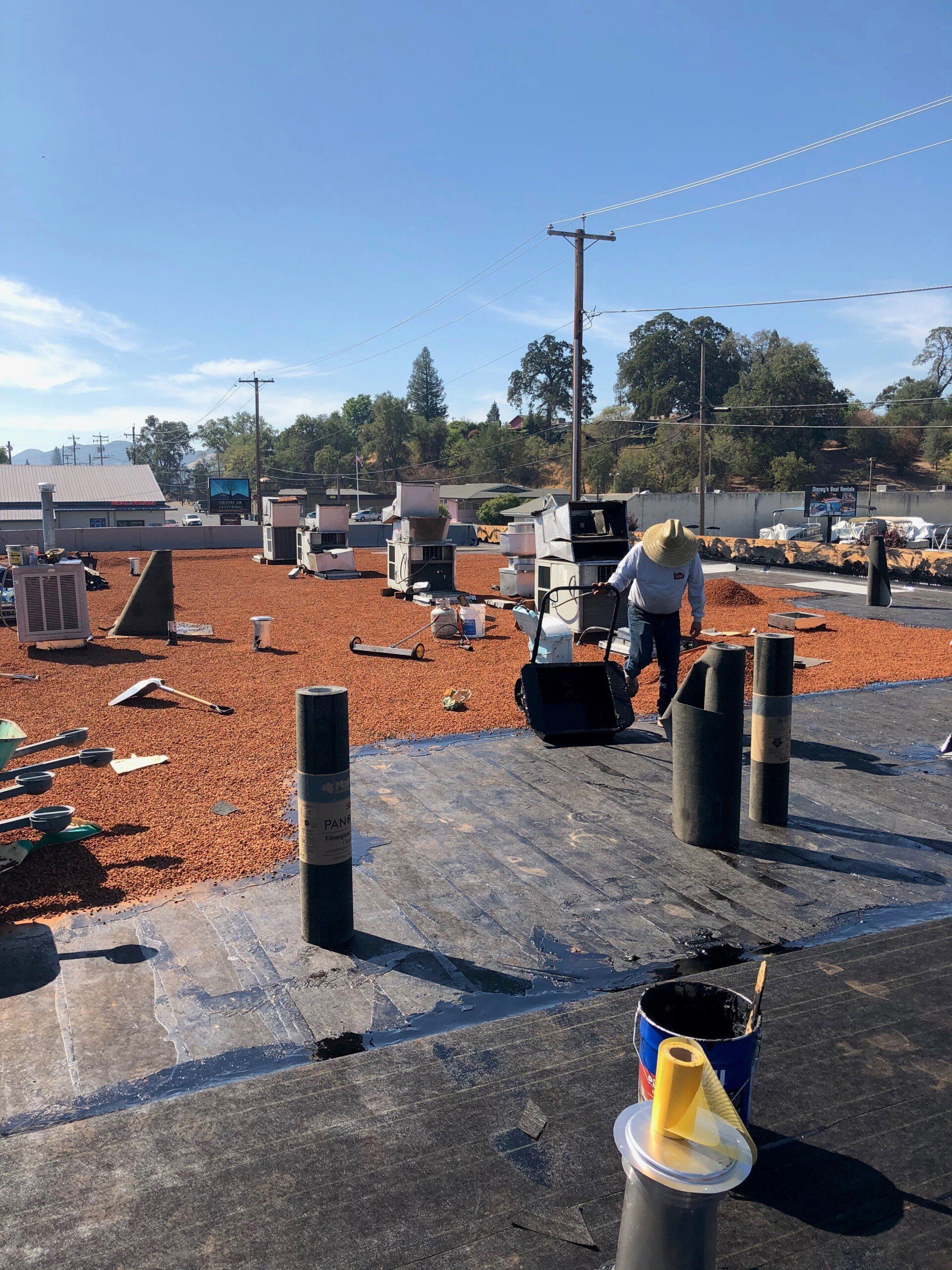 Workers Repairing the Roof — Lakeport, CA — Lucerne Roofing & Supply Corp