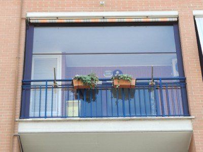 tende in pvc a molla trasparente