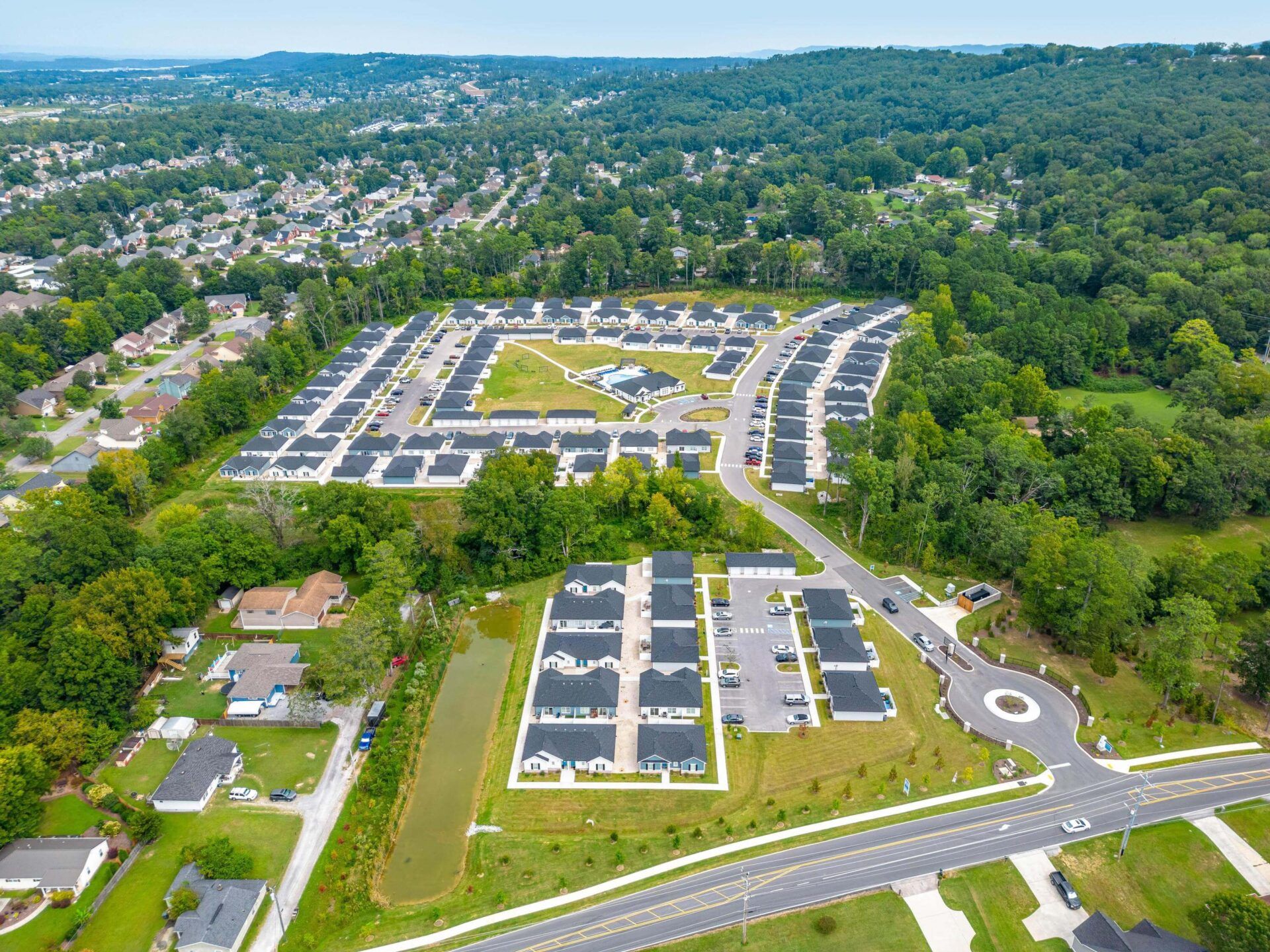 Aerial view at Hamilton Villas in Chattanooga, TN.