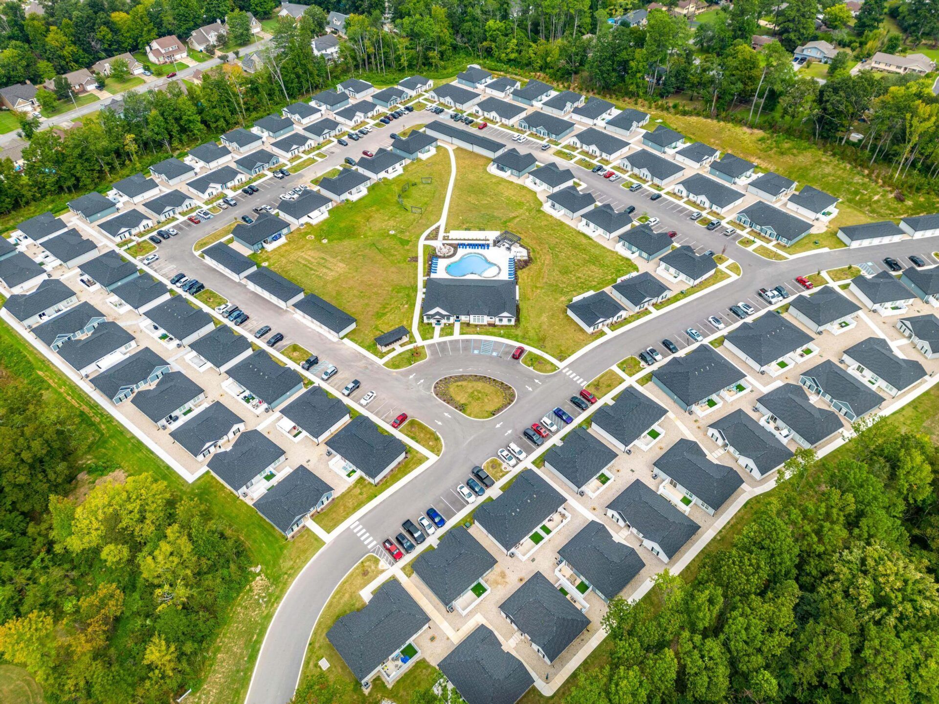 Aerial view at Hamilton Villas in Chattanooga, TN.