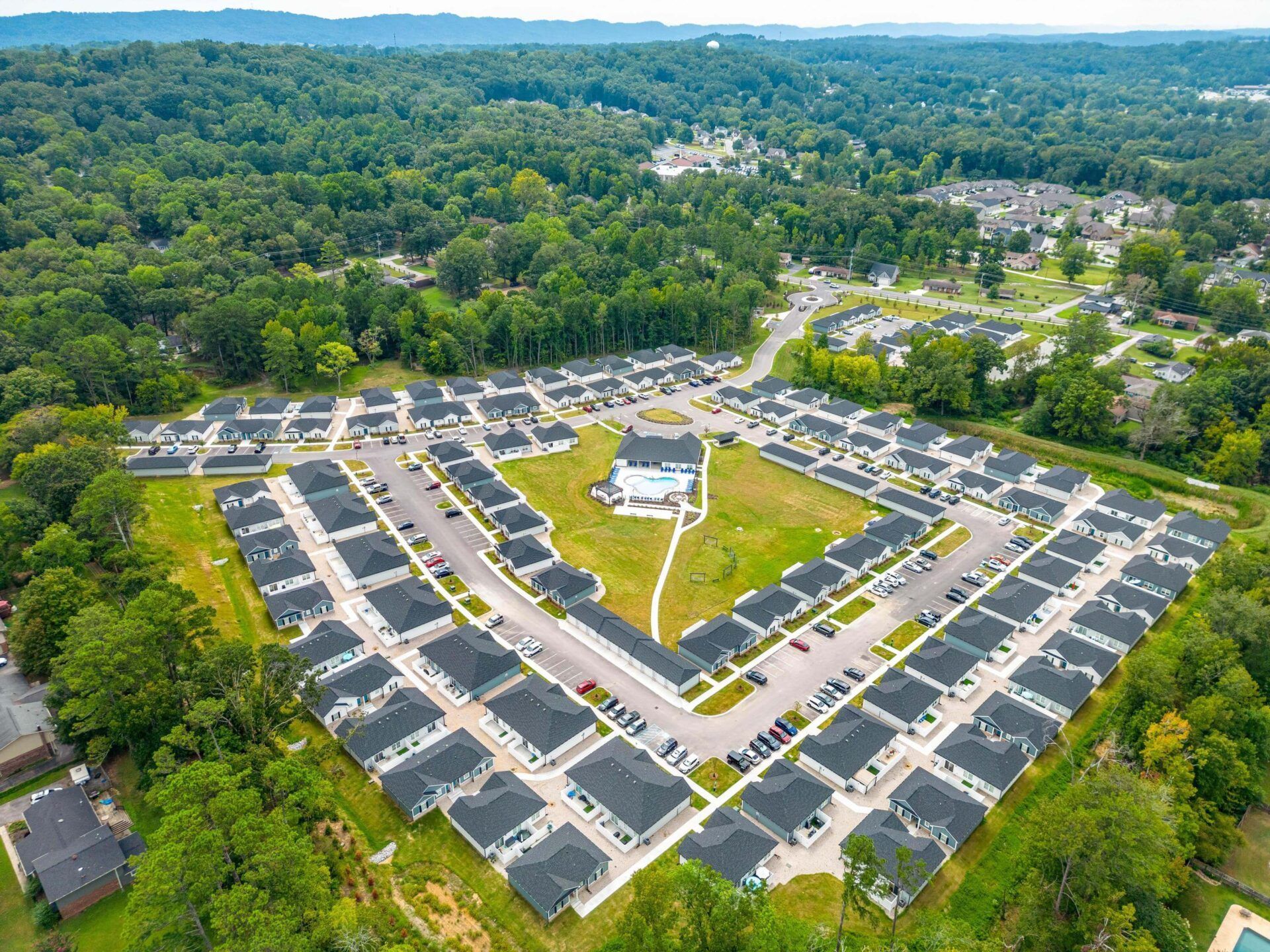 Aerial view at Hamilton Villas in Chattanooga, TN.