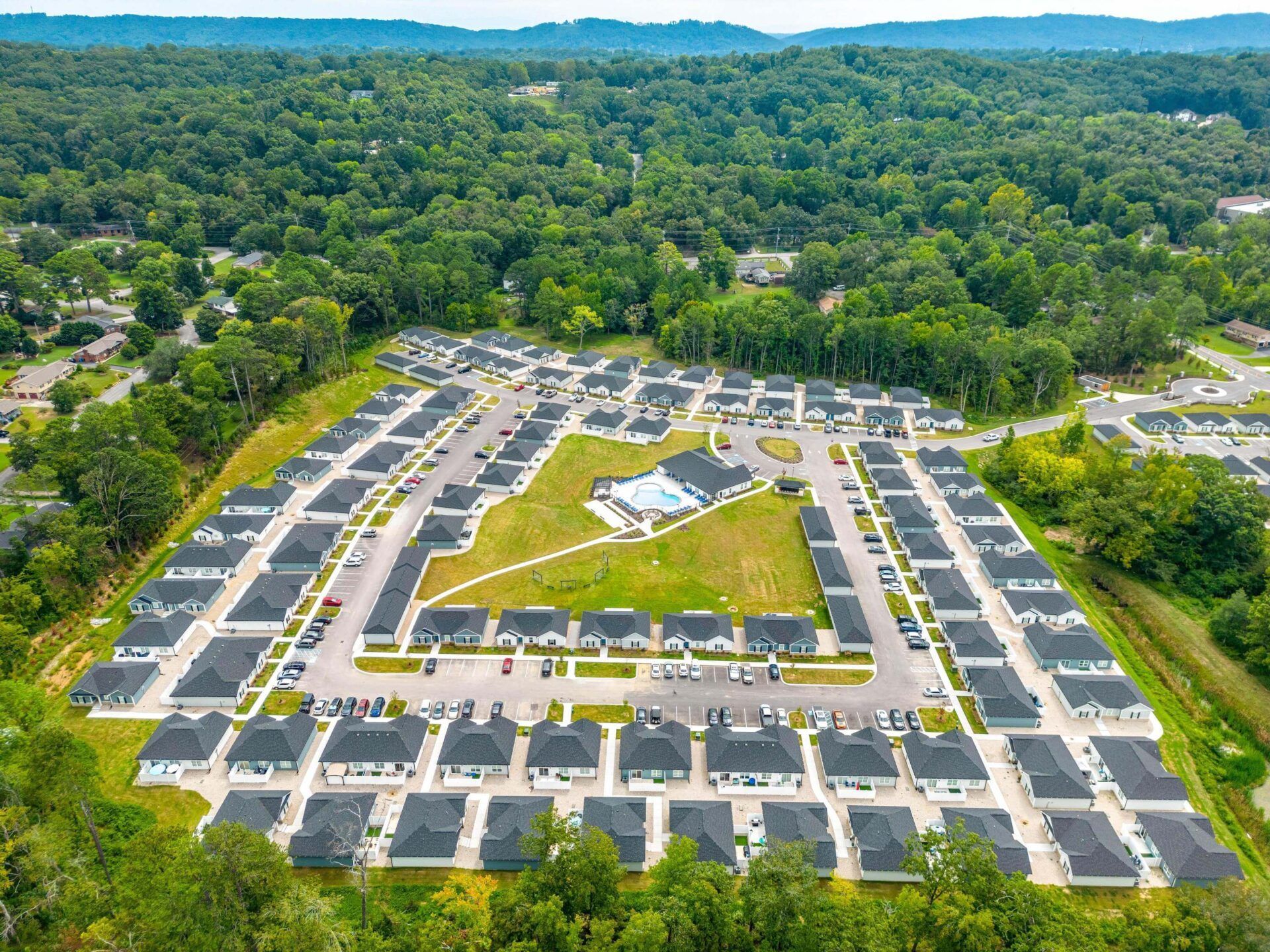 Aerial view at Hamilton Villas in Chattanooga, TN.
