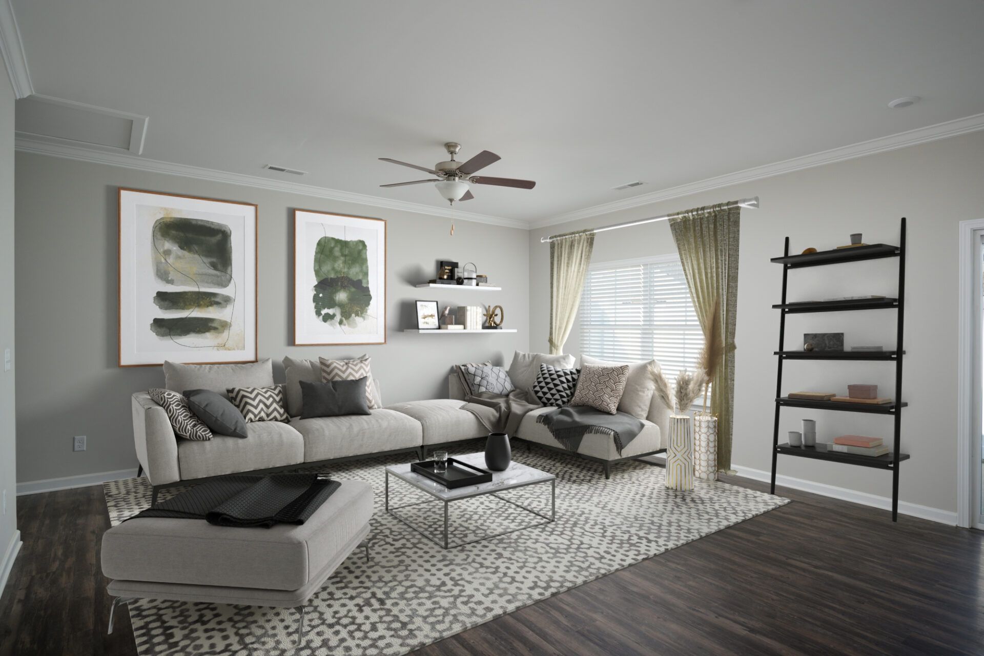 Living room at Hamilton Villas in Chattanooga, TN.