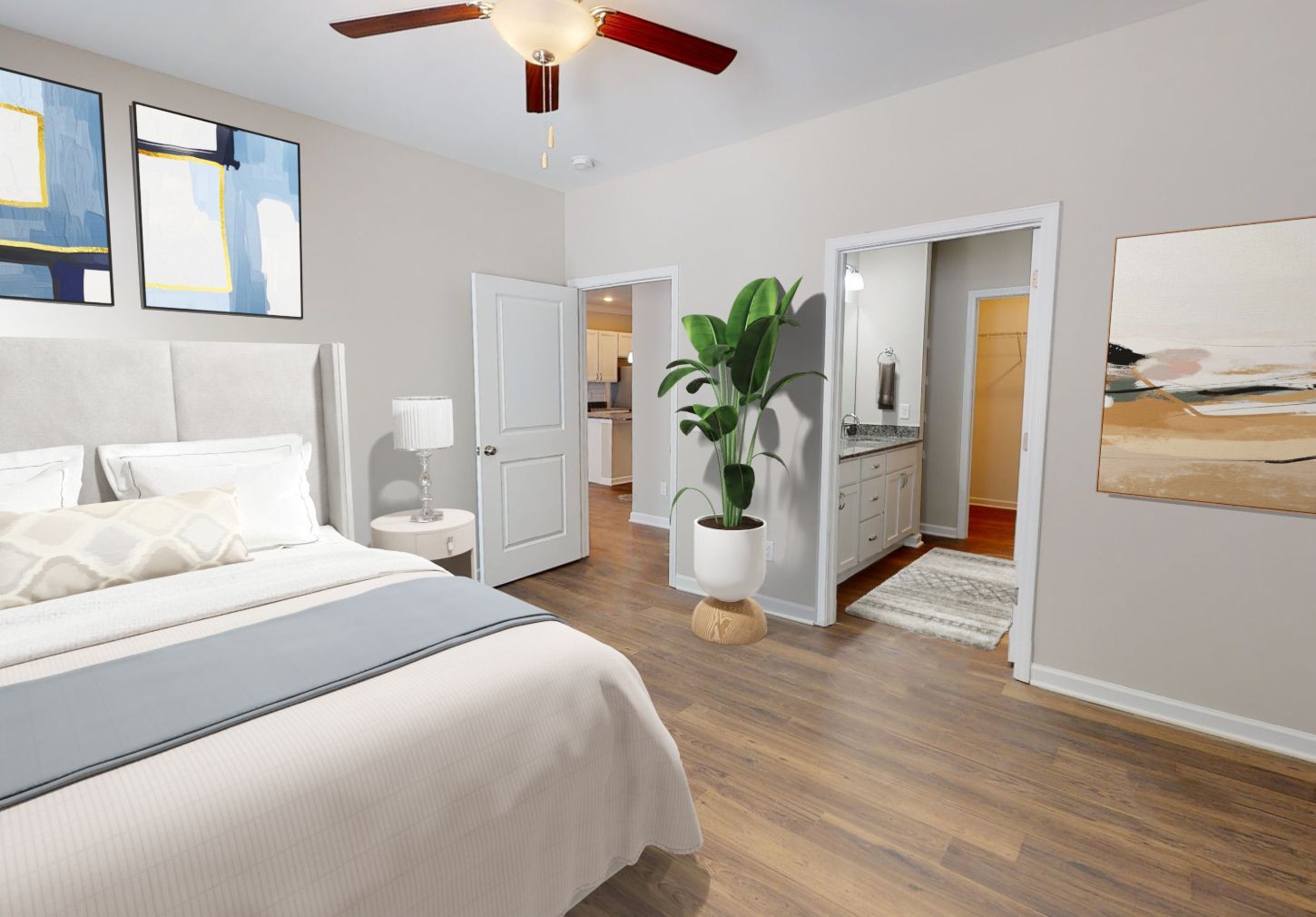 Bedroom at Hamilton Villas in Chattanooga, TN.