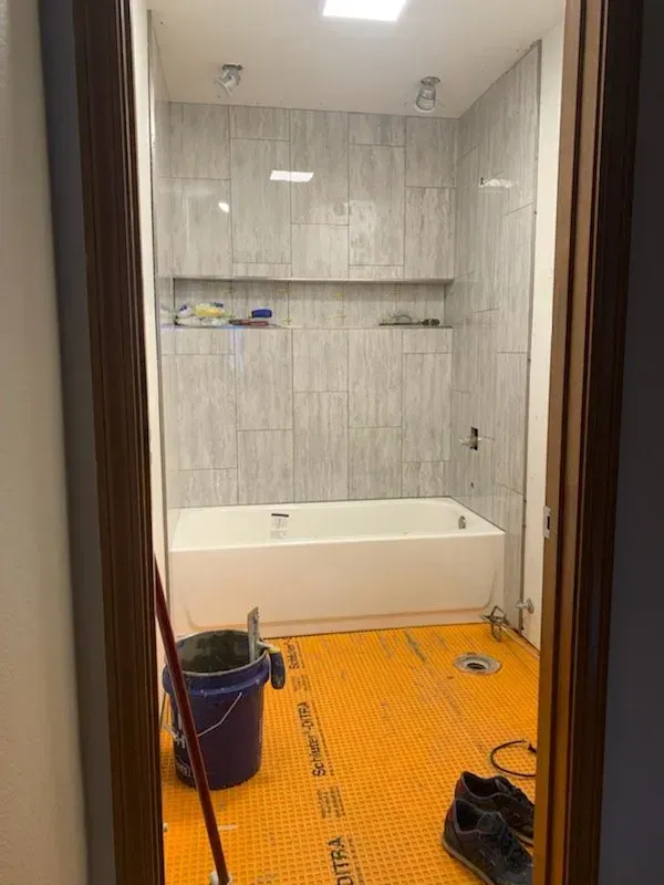 Tile Before Installation — Anchorage, AK — Alaska Painting & Construction LLC