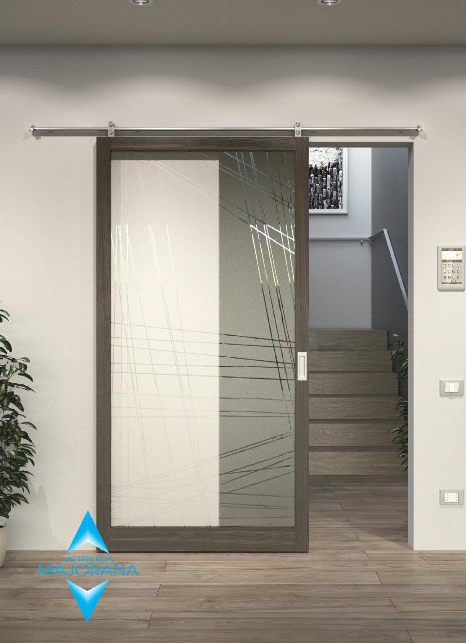 porta scorrevole di un condominio