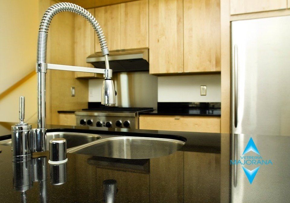 piano in vetro per cucina