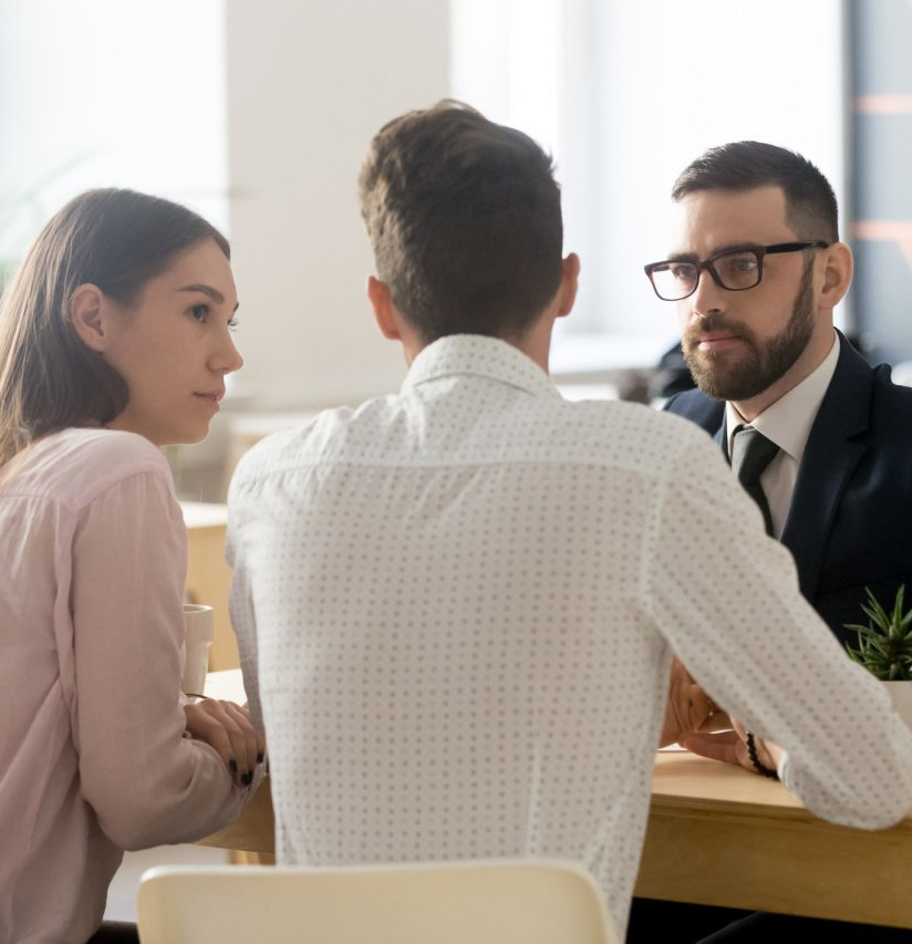 Civil Law Documents — Employee Listening to Clients During Consultation in Bakersfield, CA