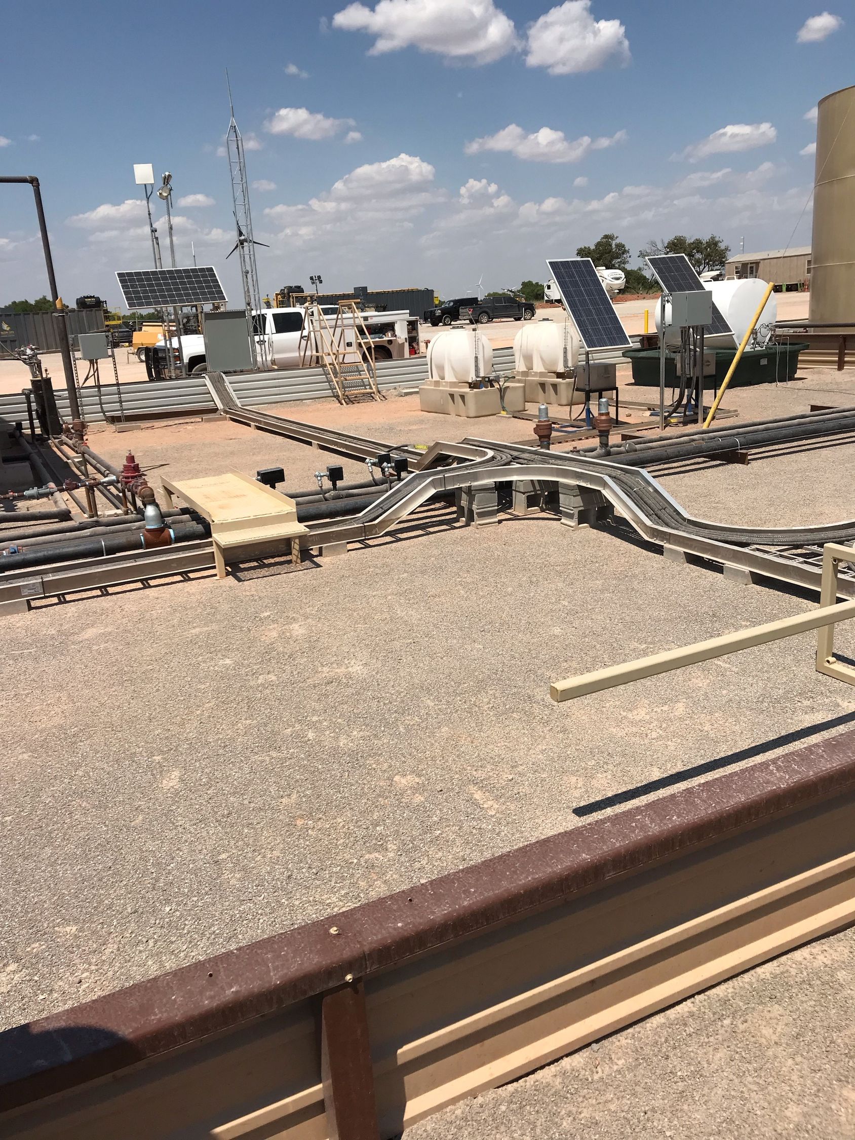 Oilfield With Solar Panels - Woodward, OK - Moyer Electric