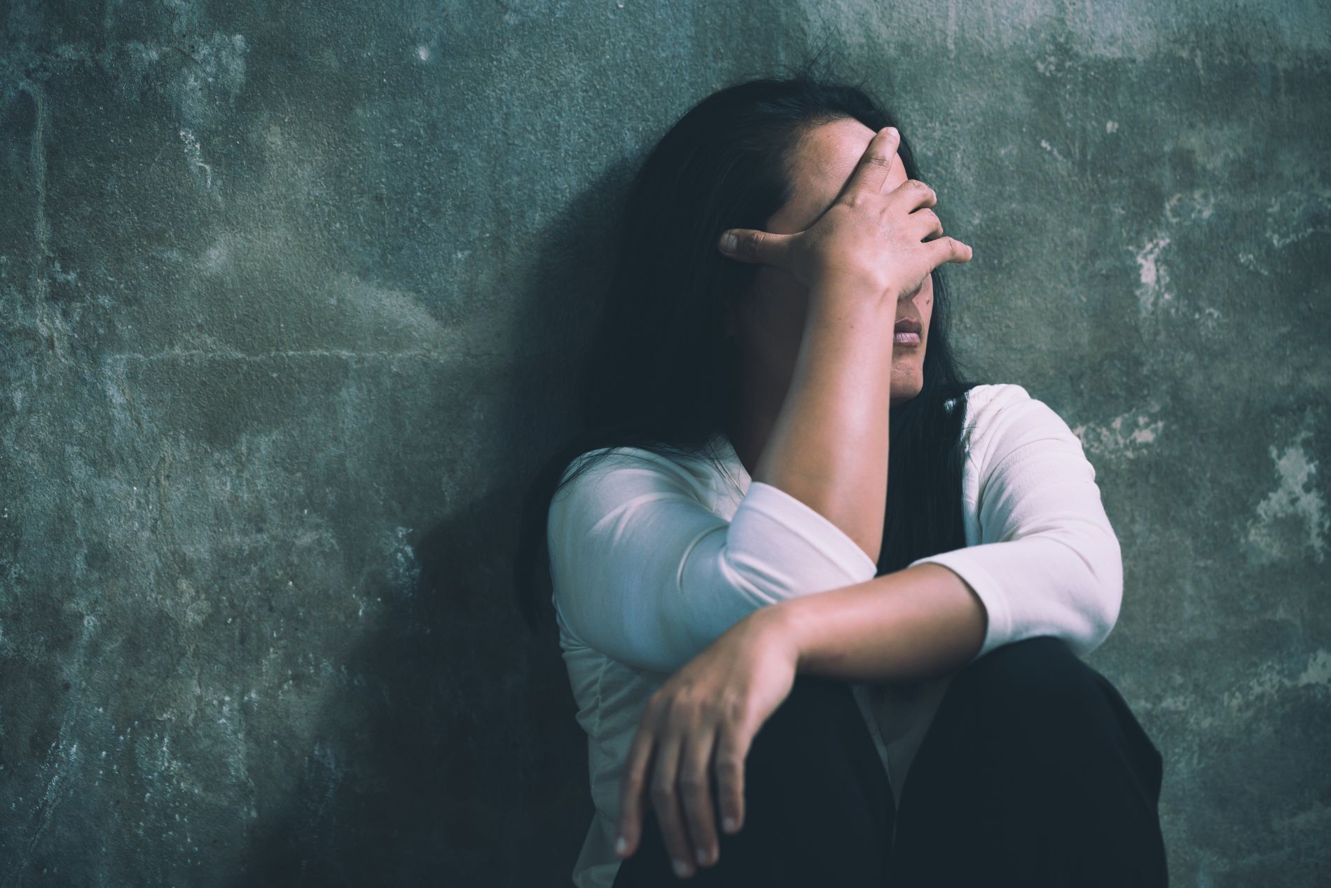 Donna vittima di violenza domestica