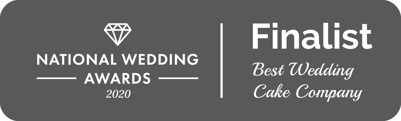 A national wedding awards finalist logo for the best wedding cake company.
