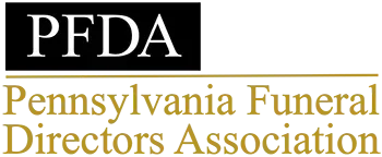 The logo for the pennsylvania funeral directors association