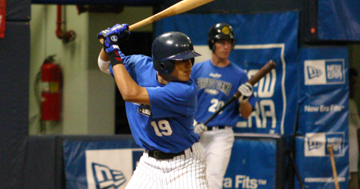 Manny Machado batting in high school